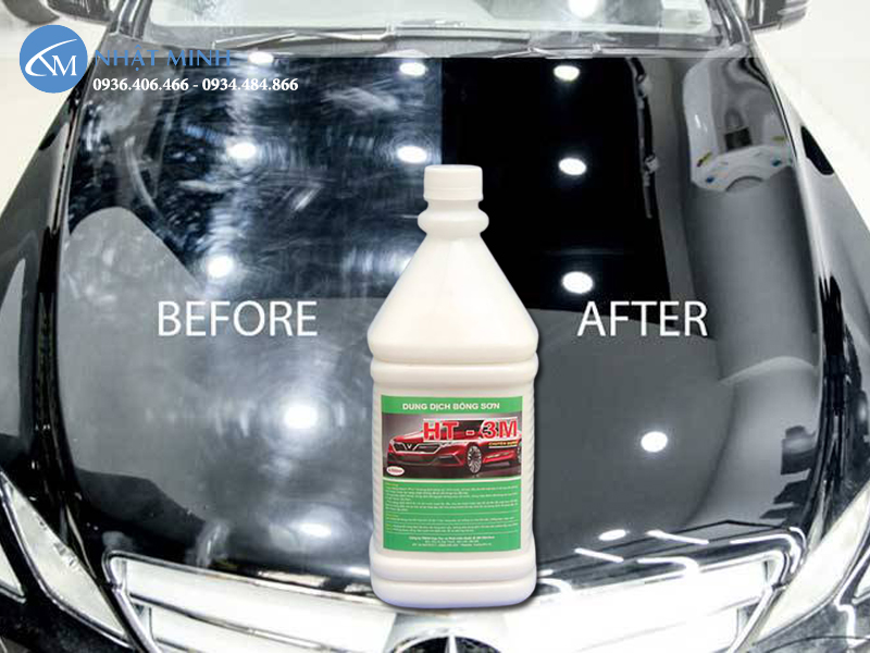 Dung dịch tạo bóng sơn xe khác với bóng lốp