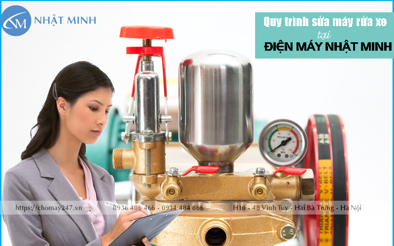 Tiến hành sửa máy rửa xe dây đai nhanh gọn, chuyên nghiệp