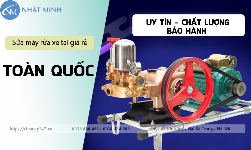 nên sửa máy rửa xe dây đai ở đâu ?