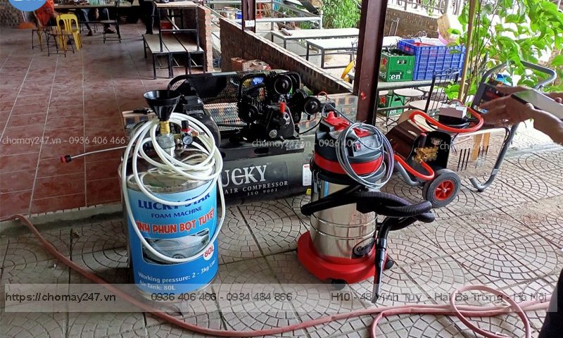 Bình bọt tuyết rửa xe, máy phun bọt tuyết