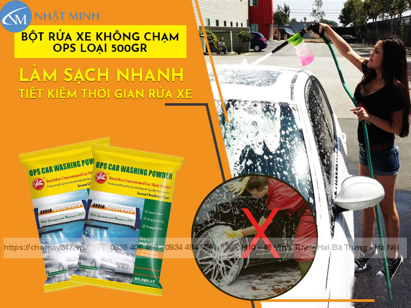 Bột rửa xe không chạm OPS có nhiều ưu điểm đứng số 1 thị phần tiêu dùng