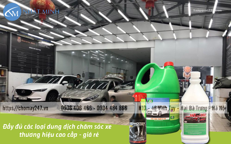 Hóa chất, dung dịch chăm sóc xe chuyên dụng giá rẻ