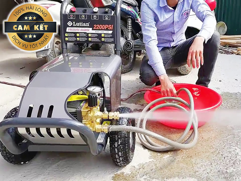 Cách chỉnh áp suất máy rửa xe cao áp an toàn