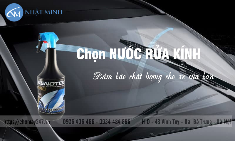 Chọn nước rửa kính ô tô đảm bảo chất lượng cho xe