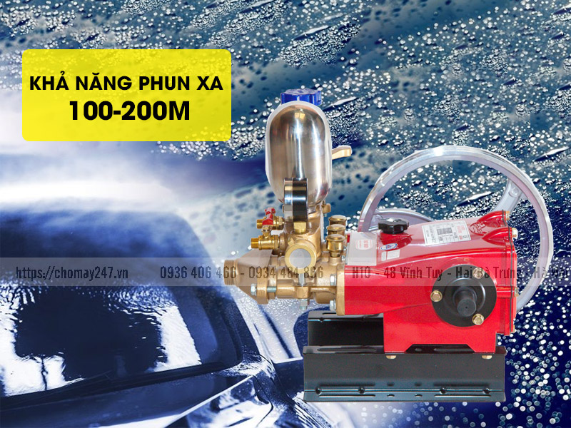 Đầu bơm máy rửa xe dây đai Ls30 khỏe, bền