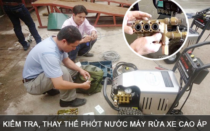 Sửa đầu máy rửa xe cao áp