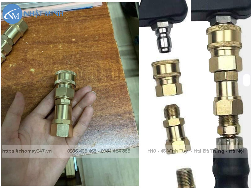 Mô tả khớp chống xoắn dây rửa xe cao áp