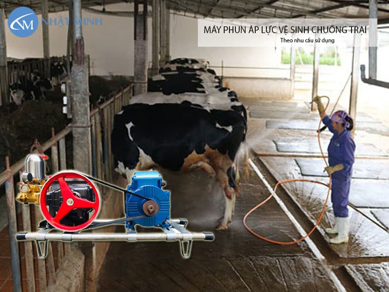 Máy phun áp lực xịt rửa chuồng trại chọn thế nào
