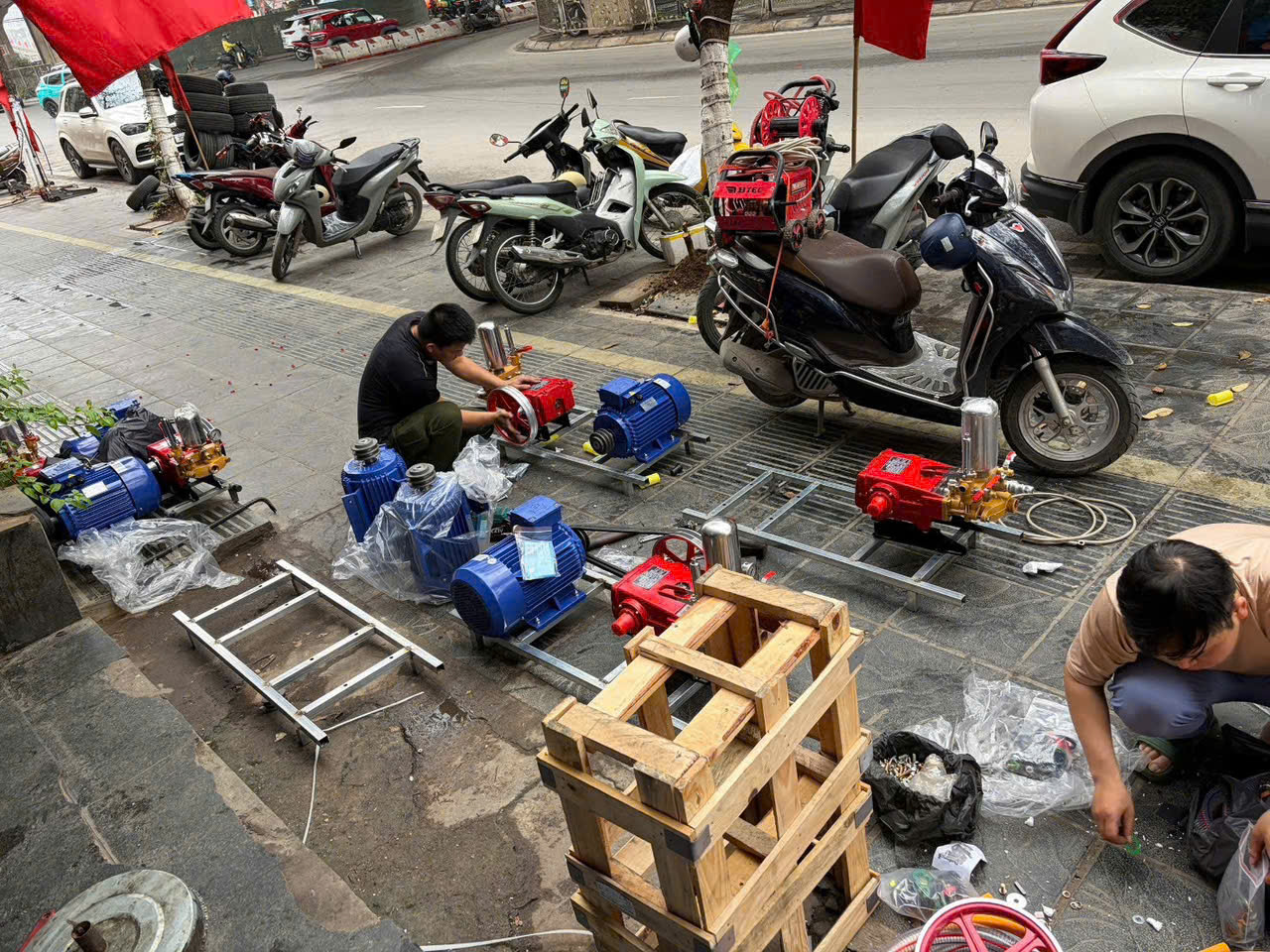Máy rửa xe dây đai, dây curoa chính hãng, giá rẻ tại Nhật Minh