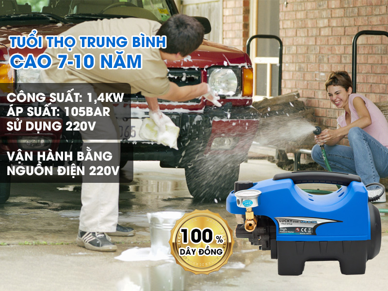 Máy rửa xe mini Lucky Star APW-HI-70A