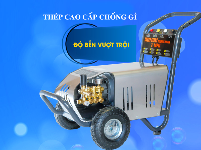 Máy rửa xe cao áp Lucky 3600PSI 7.5kW công suất lớn