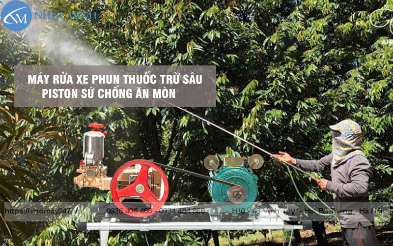 Máy rửa xe phun thuốc trừ sâu tiện dụng