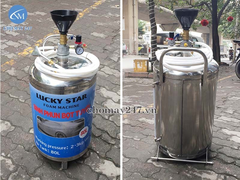 Cách dùng bình phun bọt tuyết rửa xe sao cho bền, hiệu quả