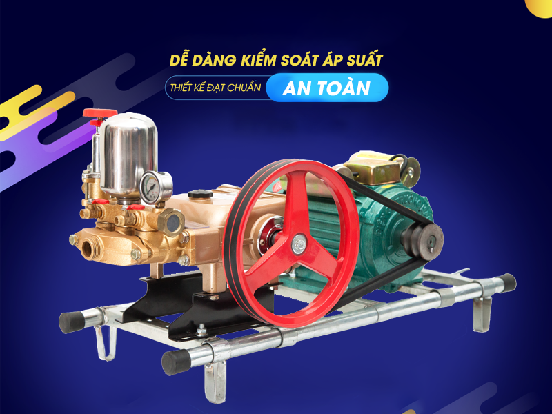 Máy rửa xe dây đai giá rẻ Hl50 sử dụng an toán, hiệu quả