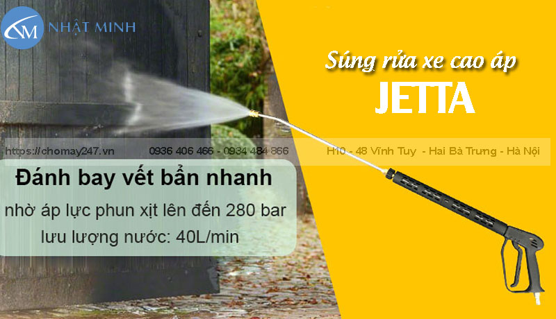 Súng rửa xe cao áp jetta hàng đẹp, rẻ