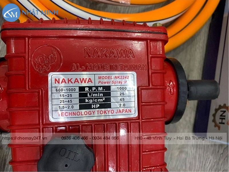 Đầu máy rửa xe Nakawa NK-2242 bền đẹp