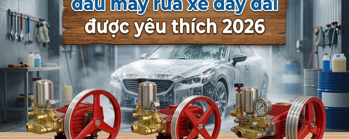 Đầu máy rửa xe dây đai được yêu thích 2026
