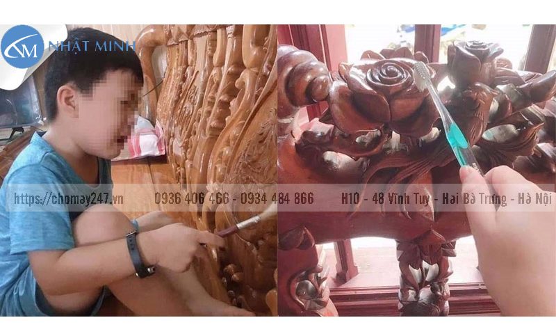 Vệ sinh đồ gỗ trạm trổ thế nào nhanh nhất